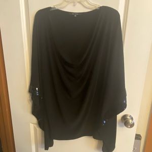 Black Cowl Neck Dress Top